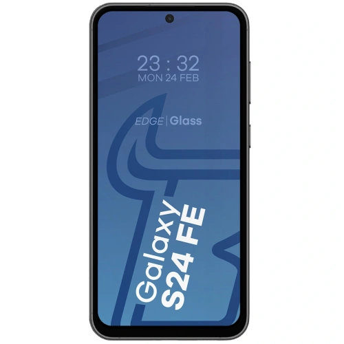 2x Szkło hartowane na ekran z ramką + szkło na aparat Bizon Edge do Samsung Galaxy S24 FE