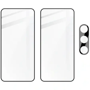 Hurtownia GSM - Bizon Edge 2x gehärtetes Glas mit Rahmen + Kameraglas Samsung Galaxy S24 FE - BIZ6558 - {ean13} - Hurt