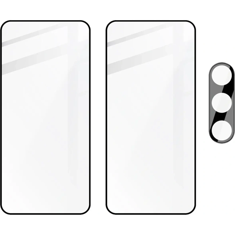 Hurtownia GSM - Bizon Edge 2x edzett üveg kijelző kerettel + kamera üveg Samsung Galaxy S24 FE - BIZ6558 - {ean13} - Hurt