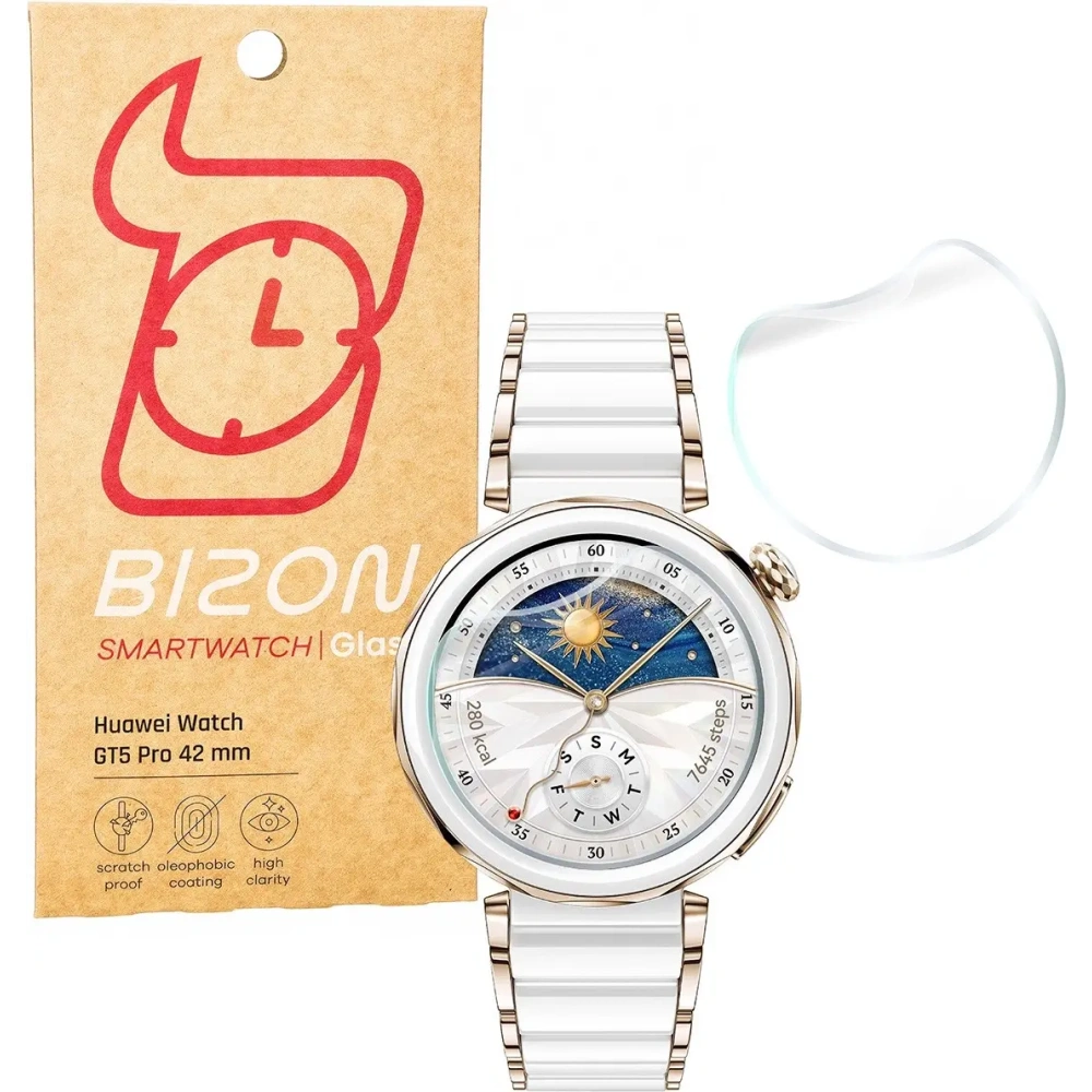 Hurtownia GSM - Bizon üveg óra hidrogel Huawei Watch GT 5 Pro 42 mm [2 Csomag] - BIZ6560 - {ean13} - Hurt