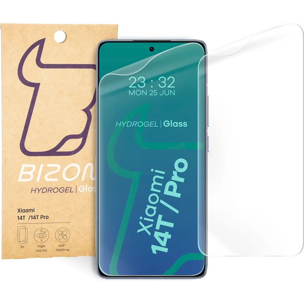 Hurtownia GSM - Folie hydrogelová na displej Bizon Glass Hydrogel Front do Xiaomi 14T/14T Pro [2 PACK] - BIZ6563 - {ean13} - Hurt