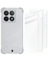 Etui + 2x sklo na obraz Bizon Case Clear Pack do Xiaomi 14T průhledné