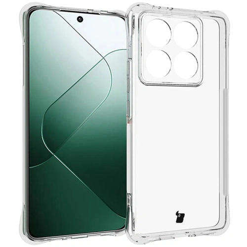 Etui + 2x szkło na ekran Bizon Case Clear Pack do Xiaomi 14T Pro przezroczyste