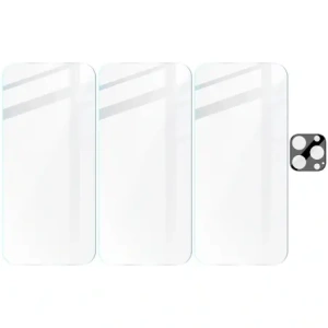 3x Szkło na ekran + szkło na aparat Bizon Clear do Apple iPhone 16 Pro
