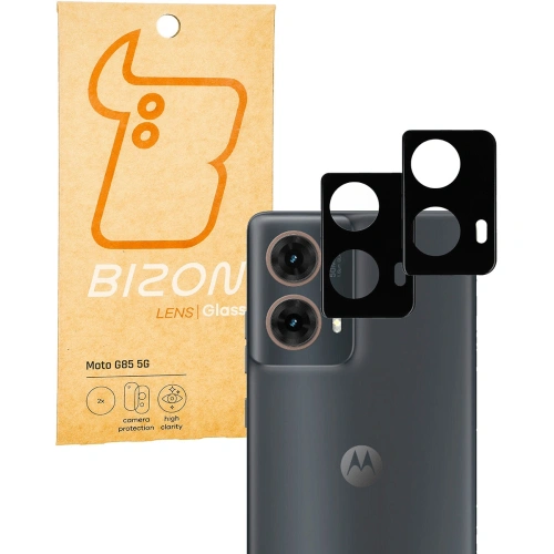 Szkło na aparat Bizon Glass Lens do Motorola Moto G85 5G [2 PACK]