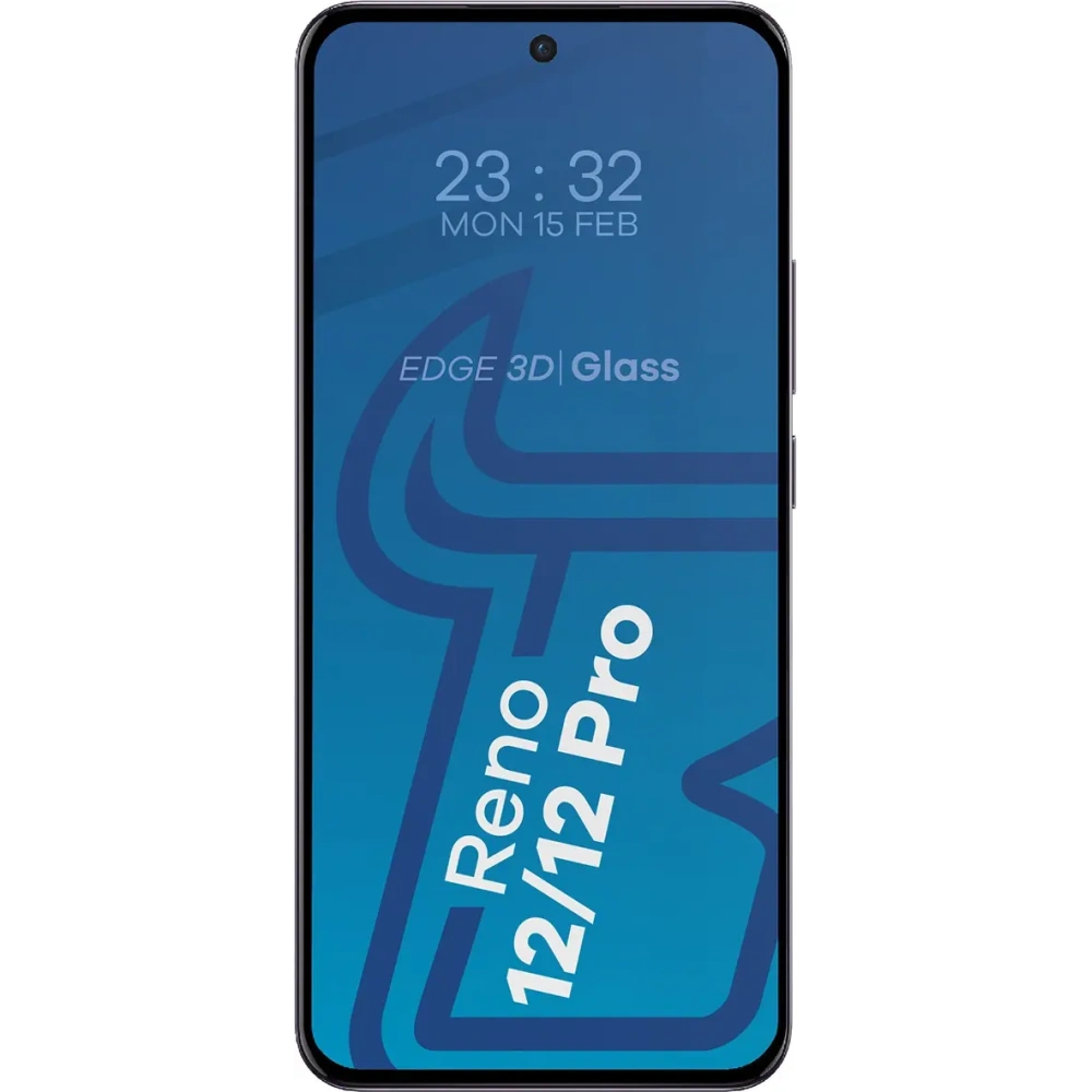 Hurtownia GSM - Bizon Edge 3D Csomag 2x edzett üveg kijelzőkerettel + kameraüveg Oppo Reno 12-hez - BIZ6571 - {ean13} - Hurt