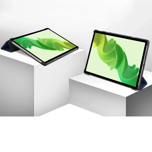 Etui z klapką Bizon Case Tab Croc do Realme Pad 2 11.5 granatowe