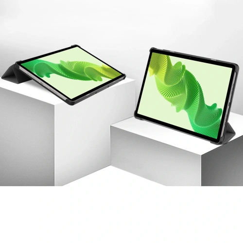 Etui z klapką Bizon Case Tab Croc do Realme Pad 2 11.5 szare