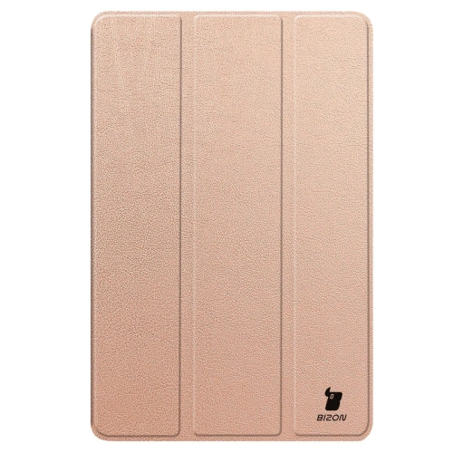 Etui z klapką Bizon Case Tab Croc do Realme Pad 2 11.5 różowozłoty