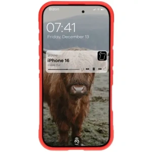 Pancerne etui Bizon Case Tur do Apple iPhone 16 czerwone