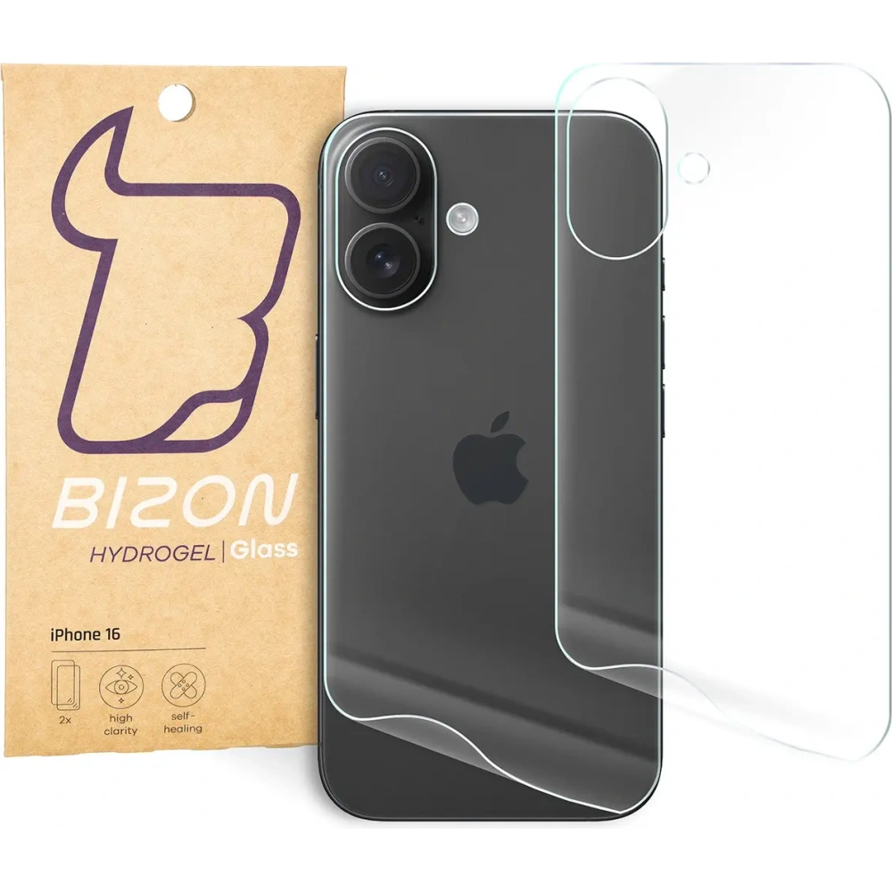 Hurtownia GSM - Bizon Glass Hydrogel Apple iPhone 16 [2 PACK] - BIZ6586 - {ean13} - Hurt