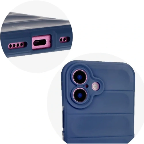 Pancerne etui Bizon Case Tur do Apple iPhone 16 Plus granatowe