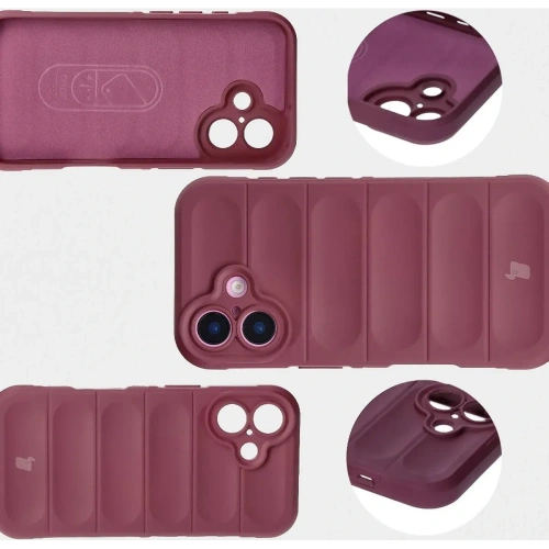 Pancerne etui Bizon Case Tur do Apple iPhone 16 Plus ciemnofioletowe