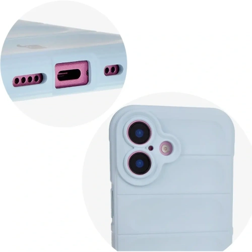 Pancerne etui Bizon Case Tur do Apple iPhone 16 Plus jasnoniebieskie