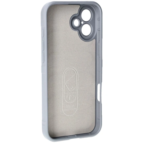 Pancerne etui Bizon Case Tur do Apple iPhone 16 Plus jasnoszare