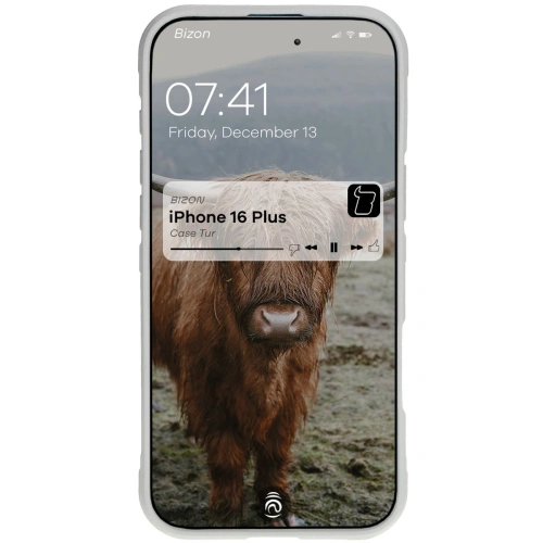 Pancerne etui Bizon Case Tur do Apple iPhone 16 Plus jasnoszare