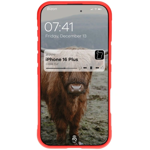 Pancerne etui Bizon Case Tur do Apple iPhone 16 Plus czerwone