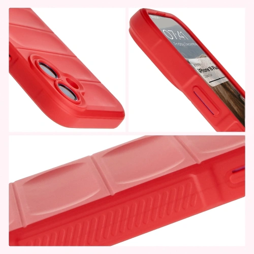 Pancerne etui Bizon Case Tur do Apple iPhone 16 Plus czerwone