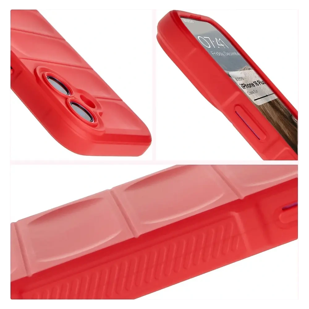 Hurtownia GSM - Pancerne etui Bizon Case Tur do Apple iPhone 16 Plus czerwone - BIZ6592 - {ean13} - Hurt