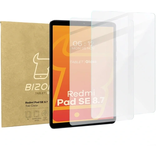 Szkło hartowane do tabletu Bizon Glass Tab Clear do Xiaomi Redmi Pad SE 8.7 [2 PACK]