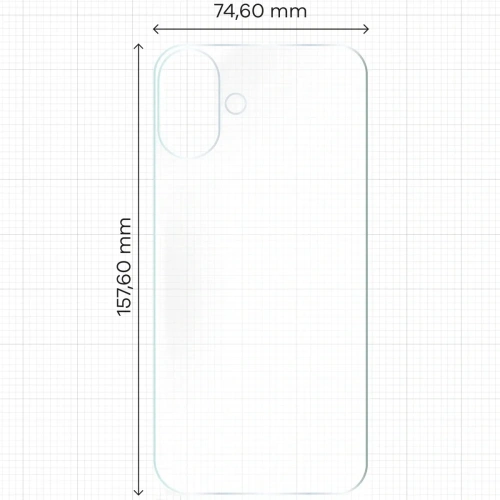 Folia hydrożelowa na tył Bizon Glass Hydrogel Apple iPhone 16 Plus [2 PACK]