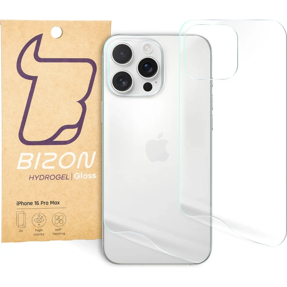 Hurtownia GSM - Bizon Glass Hydrogel Apple iPhone 16 Pro Max [2 PACK] - BIZ6596 - {ean13} - Hurt