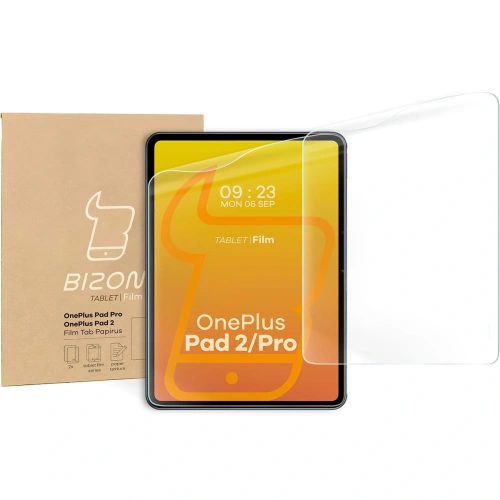 Folia imitująca papier Bizon Film Tab Papirus do OnePlus Pad 2/OnePlus Pad Pro [2 PACK]