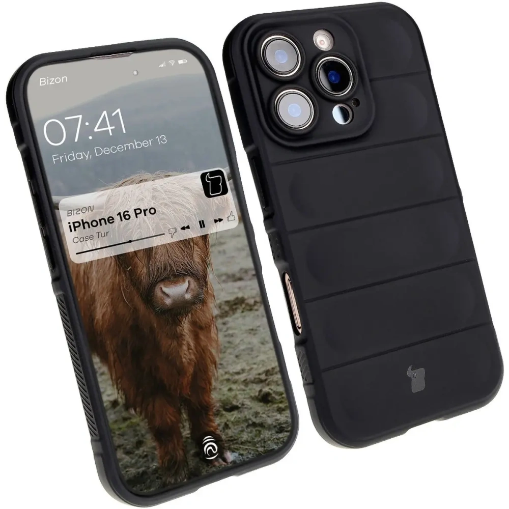 Hurtownia GSM - Pancerne etui Bizon Case Tur do Apple iPhone 16 Pro czarne - BIZ6602 - {ean13} - Hurt