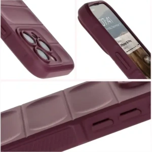 Pancerne etui Bizon Case Tur do Apple iPhone 16 Pro ciemnofioletowe