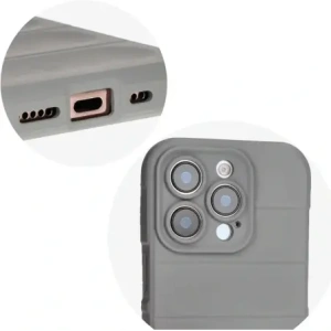 Pancerne etui Bizon Case Tur do Apple iPhone 16 Pro jasnoszare