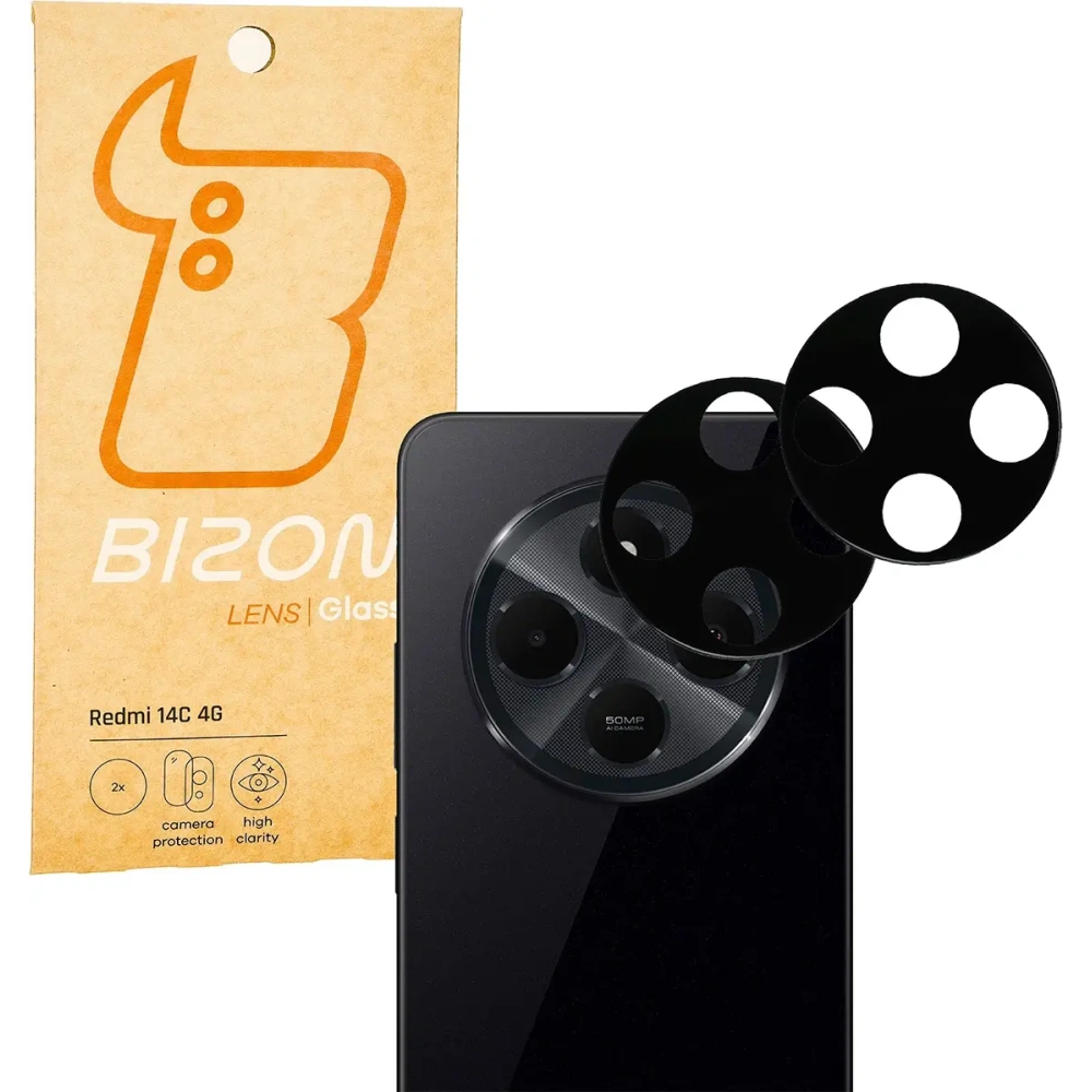 Hurtownia GSM - Bizon üveg lencse Xiaomi Redmi 14C 4G / POCO C75 [2 PACK] - BIZ6609 - {ean13} - Hurt
