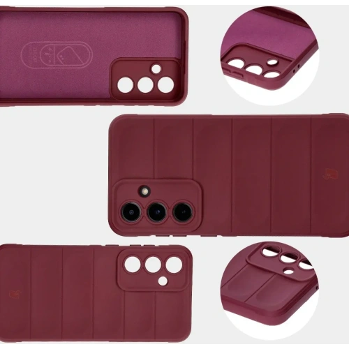 Pancerne etui Bizon Case Tur do Samsung Galaxy S24 FE ciemnofioletowe