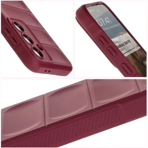 Pancerne etui Bizon Case Tur do Samsung Galaxy S24 FE ciemnofioletowe