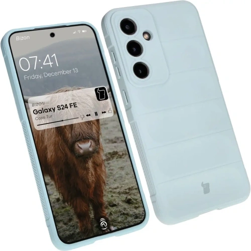 Pancerne etui Bizon Case Tur do Samsung Galaxy S24 FE jasnoniebieskie