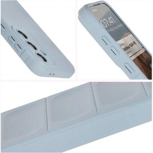 Pancerne etui Bizon Case Tur do Samsung Galaxy S24 FE jasnoniebieskie