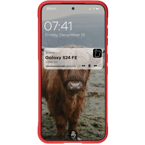 Pancerne etui Bizon Case Tur do Samsung Galaxy S24 FE czerwone