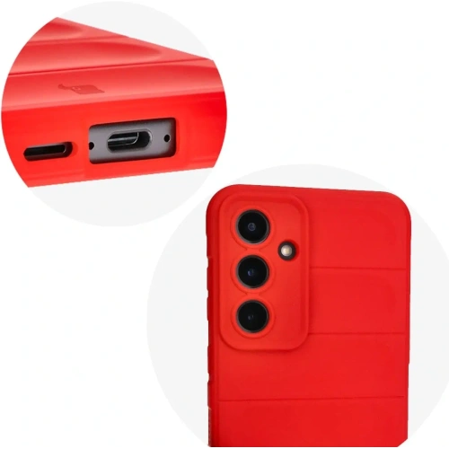 Pancerne etui Bizon Case Tur do Samsung Galaxy S24 FE czerwone