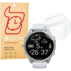 Hurtownia GSM - Ceas de sticlă Bizon Clear pentru Garmin Fenix 8 AMOLED 43 mm - BIZ6623 - {ean13} - Hurt
