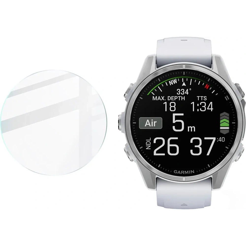 Hurtownia GSM - Szkło hartowane na ekran Bizon Glass Watch Clear do Garmin Fenix 8 AMOLED 43 mm - BIZ6623 - {ean13} - Hurt