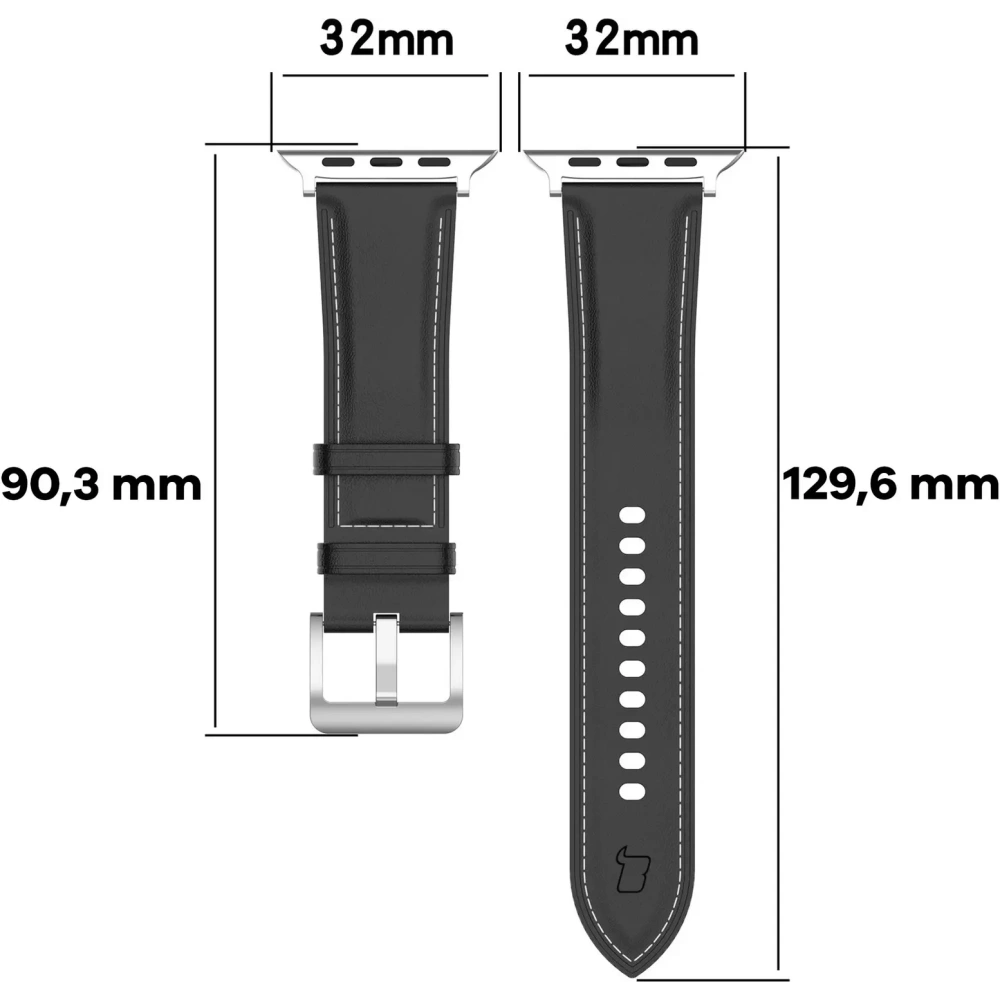 Hurtownia GSM - Bizon Strap Óra Casual Apple Óra 38/40/41mm/S10 42mm fekete - BIZ6627 - {ean13} - Hurt