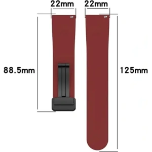 Hurtownia GSM - Ceas cu curea din silicon Bizon 22 mm burgundy - BIZ6628 - {ean13} - Hurt