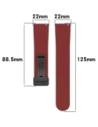 Hurtownia GSM - Silikonowy pasek Bizon Strap Watch Silicone 22 mm do smartwatcha burgundowy - BIZ6628 - {ean13} - Hurt