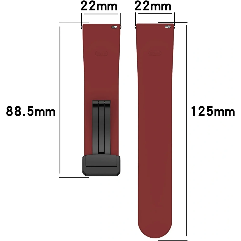 Hurtownia GSM - Silikonowy pasek Bizon Strap Watch Silicone 22 mm do smartwatcha burgundowy - BIZ6628 - {ean13} - Hurt