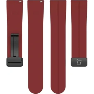 Hurtownia GSM - Ceas cu curea din silicon Bizon 22 mm burgundy - BIZ6628 - {ean13} - Hurt