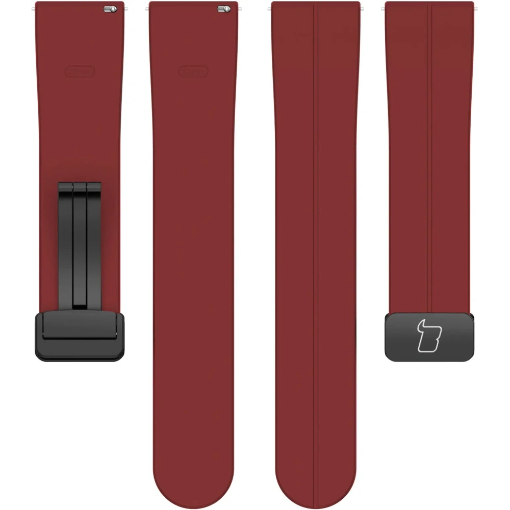 Hurtownia GSM - Silikonový pásek Bizon Strap Watch Silicone 22 mm k smartwatchi burgundové barvy - BIZ6628 - {ean13} - Hurt