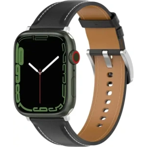 Hurtownia GSM - Kožený pásek Bizon Strap Watch Casual pro Apple Watch 44/45/46/49mm černý - BIZ6629 - {ean13} - Hurt
