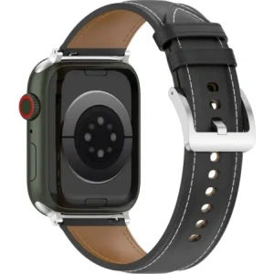 Hurtownia GSM - Kožený pásek Bizon Strap Watch Casual pro Apple Watch 44/45/46/49mm černý - BIZ6629 - {ean13} - Hurt