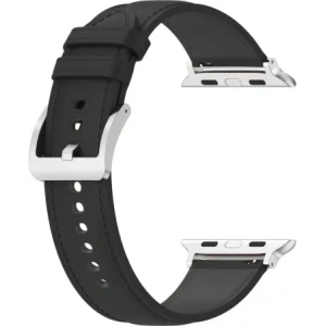 Hurtownia GSM - Kožený pásek Bizon Strap Watch Casual pro Apple Watch 44/45/46/49mm černý - BIZ6629 - {ean13} - Hurt