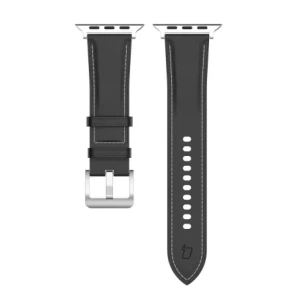 Hurtownia GSM - Kožený pásek Bizon Strap Watch Casual pro Apple Watch 44/45/46/49mm černý - BIZ6629 - {ean13} - Hurt