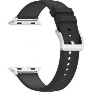 Hurtownia GSM - Kožený pásek Bizon Strap Watch Casual pro Apple Watch 44/45/46/49mm černý - BIZ6629 - {ean13} - Hurt